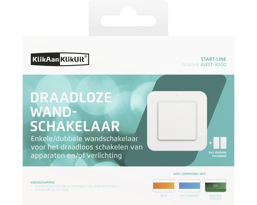 KlickAan KlickUit draadloze wandschakelaar