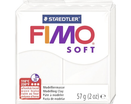 STAEDTLER FIMO soft klei wit 57 gram