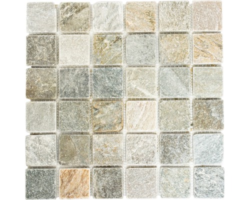 Mozaïektegel natuursteen XQM 001M beige/grijs 30,5x32,5 cm Mozaïektegel van natuursteen