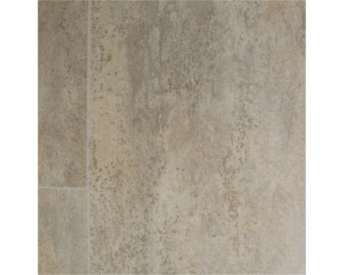 PVC op maat Mimas tegeloptiek beige/grijs 300 cm breed Beige vloertegel met steeneffect