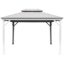 Paviljoen met metalen dak