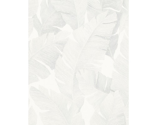 MARBURG Vliesbehang 31623 Avalon abstract wit/grijs Behang met bananenbladmotief