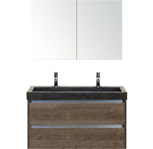 Wastafelcombinatie met spiegelkast voor de badkamer