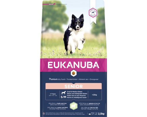 EUKANUBA Hondenvoer senior Sm - Med lam & rijst 2,5 kg