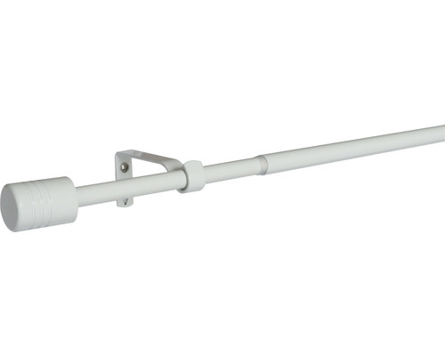 Gordijnroede met steun en eindstuk