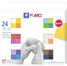 FIMO kleurenset met 24 kleuren en Staedtler logo