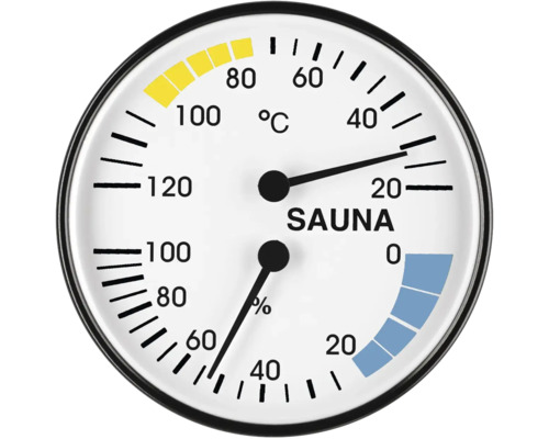 Saunathermometer voor temperatuur- en vochtigheidsmeting
