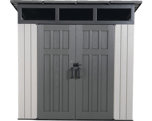 Tuinhuis met dubbele deur en bovenlicht