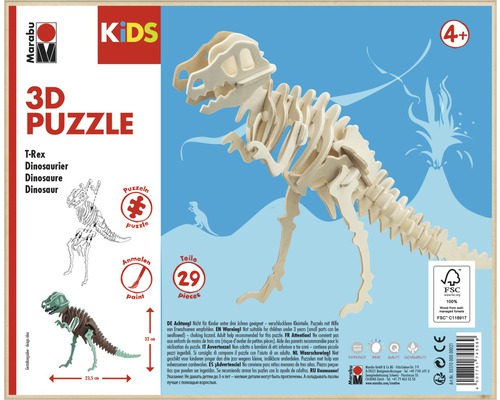 MARABU KIDS 3D Puzzel dinosaurus