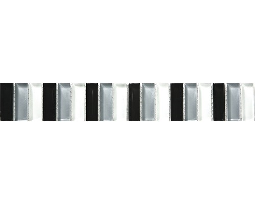 Listello Staafjes glas zwart/grijs/wit 30x5 cm Afbeelding van aluminium profielen in verschillende uitvoeringen