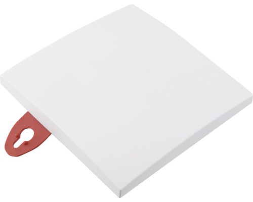 Vierkante witte wandtegel met ophangsysteem