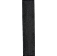 Zwarte houten deur