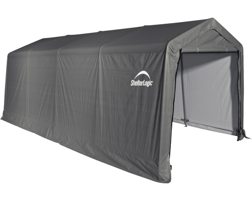 Grijze ShelterLogic opslagtent