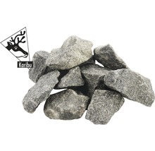 Stapel saunastenen met Karibu logo