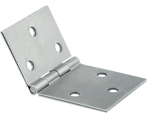 HETTICH Scharnier 50x85 mm verzinkt, 20 stuks Metalen scharnier met bevestigingsgaten