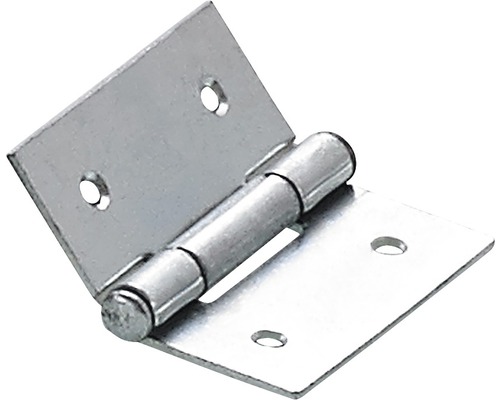 HETTICH Scharnier 30x30 mm verzinkt, 30 stuks Een enkel metalen deurscharnier