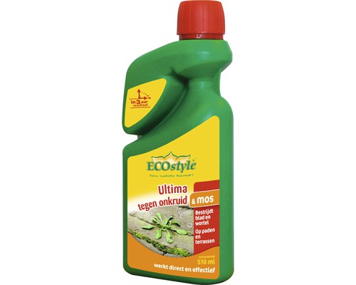 ECOSTYLE Ultima onkruid en mos concentraat 510 ml ECOstyle Ultima onkruid- en mosbestrijder, 510 ml fles