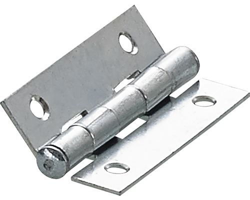 HETTICH Scharnier 40x25 mm verzinkt, 20 stuks Metalen scharnier met bevestigingsgaten