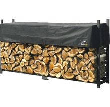 Houtopslag met hout en afdekking