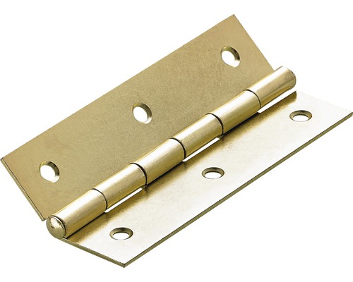 HETTICH Scharnier 100x50 mm messing, 10 stuks Geopend metalen deurscharnier met gaten voor schroeven