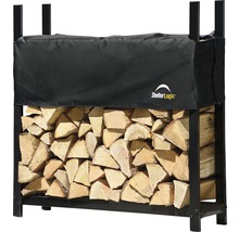 Brandhoutrek met hout en afdekking