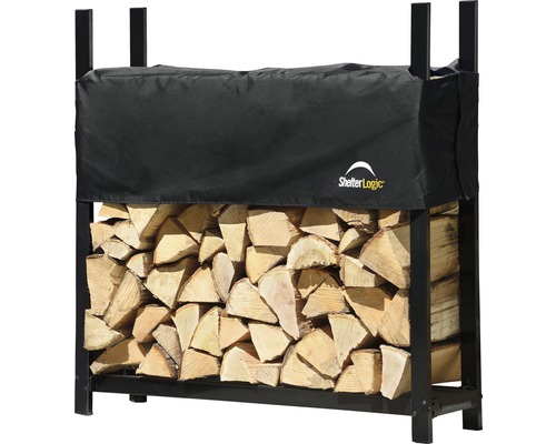 Brandhoutrek met hout en afdekking