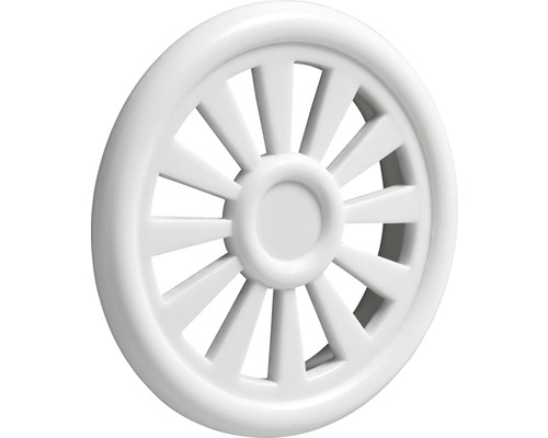 HETTICH Ventilatierooster Ø 40 mm kunststof wit, 20 stuks Rond ventilatierooster van kunststof