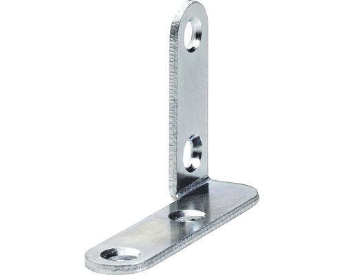 HETTICH Metalen hoek rechts 30x40x10 mm verzinkt, 25 stuks Hoekverbinder met gaten voor bevestiging