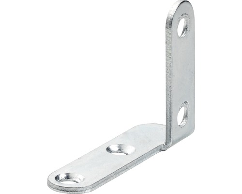 HETTICH Metalen hoek links 30x40x10 mm verzinkt, 25 stuks Hoekverbinder van metaal met bevestigingsgaten