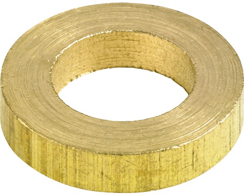 HETTICH Ophoogring Ø 14x3 mm messing, 50 stuks Een enkele messing sluitring.