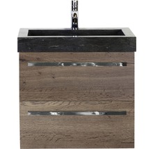 Wastafelonderkast met wastafel en kraan