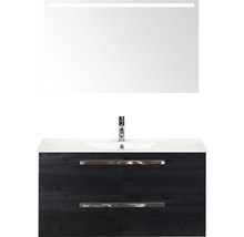 Wastafelmeubel met wastafel en spiegel voor de badkamer