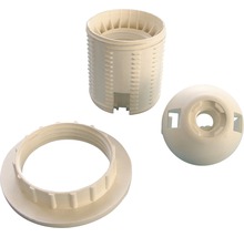 Lamp pendel accessoireset van kunststof, bestaande uit fitting, ring en kogel