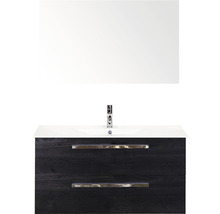 Wastafelmeubel met wastafel en spiegel voor de badkamer