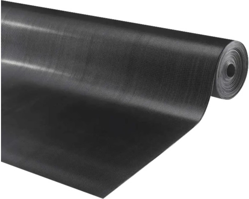 HAMAT Deurmat rubber Alfa zwart 100 cm breed Rol rubberen mat