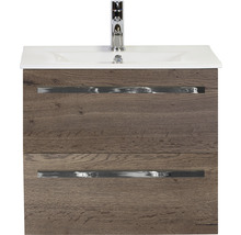 SANOX Badkamermeubelset Seville met wastafel 61 cm tabacco