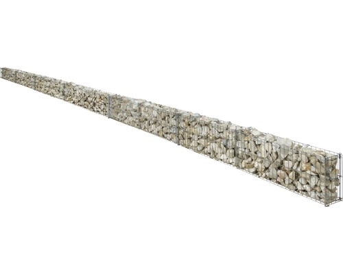 Schanskorf gevuld met stenen