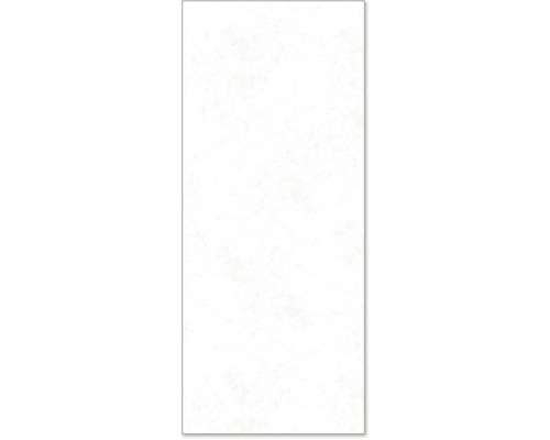 Rechthoekige, witte wandtegel met licht patroon