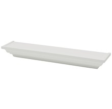 Witte wandplank met profiel