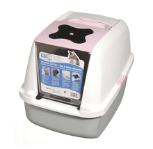 HAGEN Catit kattenbak met dak, rose/grijs-thumb-0 HAGEN Catit kattenbak met dak, rose/grijs-thumb-0