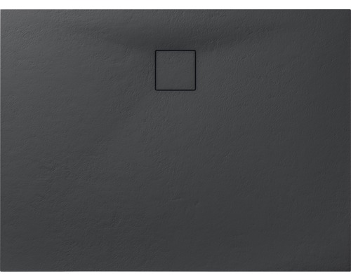 Douchebak van steen met vierkante afvoer