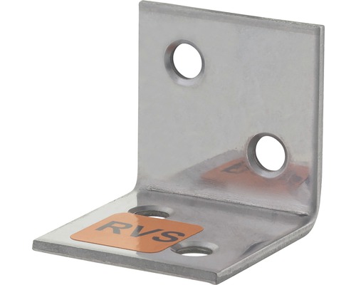 STARX Versterkingshoek 30x30x30 mm RVS Hoekverbinder met gaten voor bevestiging