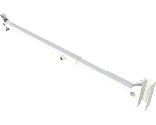 Uitschuifbare steunpoot van metaal voor zonweringen