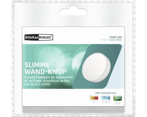 KilkAan KlikUit slimme wandknop om lampen en apparaten te schakelen