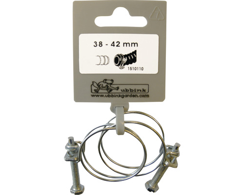 Ubbink slangklemmen set, diameter 38 tot 42 millimeter