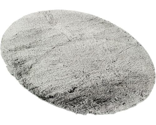 Grijs, ovaal badmat