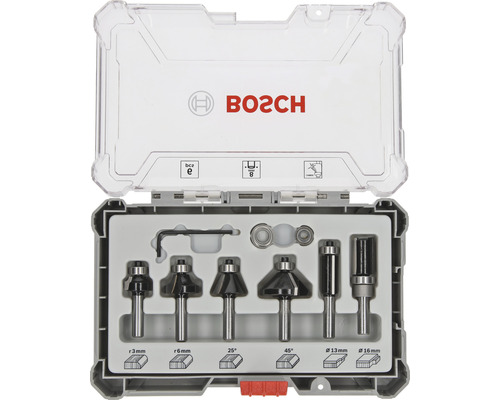 BOSCH Kantenfreesset 6-delig BOSCH Kantenfreesset 6-delig