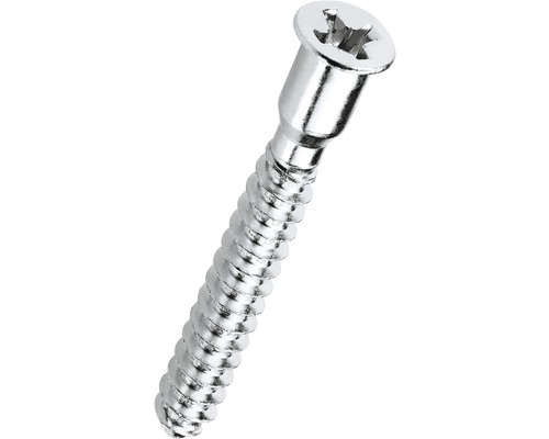 HETTICH Verbindingsschroef 6,3x50 mm verzinkt, 50 stuks Houtschroef met kruiskop