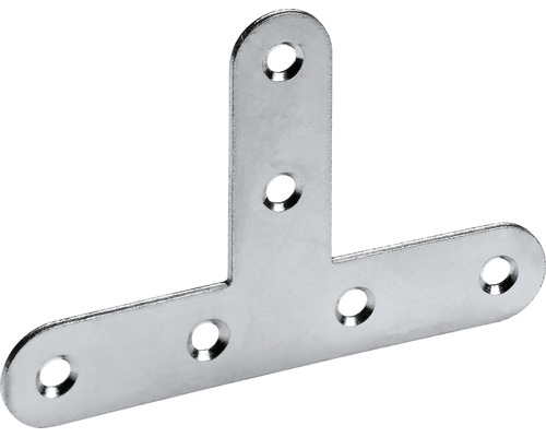 HETTICH Verbindingsplaat T-stuk 55x80x15 mm verzinkt, 20 stuks T-vormige hoekverbinding met meerdere gaten