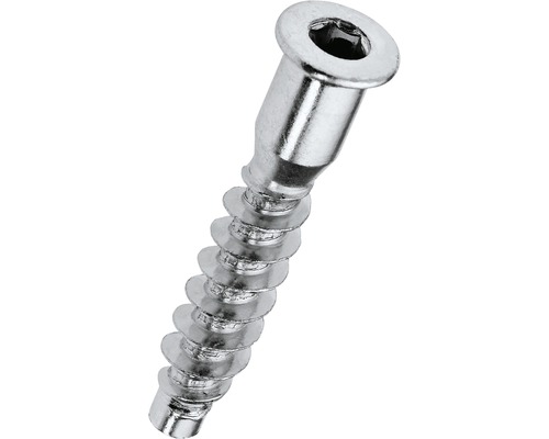 HETTICH Verbindingsschroef 7x40 mm verzinkt, 50 stuks Houtconstructieschroef met verzonken kop en binnenzeskant